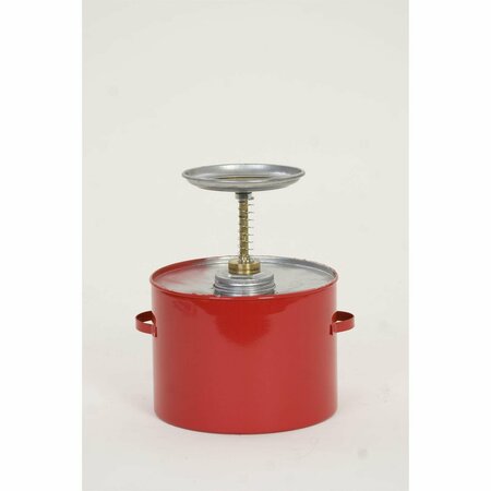 EAGLE SAFETY PLUNGER CANS, Metal - Red, CAPACITY: 4 Qt. P704